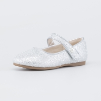 333029-21 серебрист. туфли малодетская, дошкольная Искусств.кожа